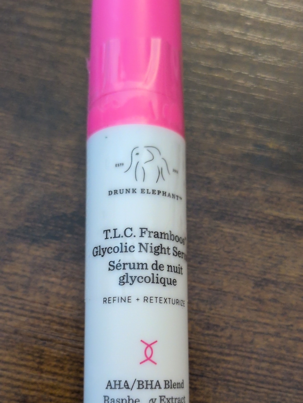 Drunk Elephant T.L.C. Framboos Glycolic Night Serum - Pink
